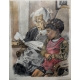 Gravure "La bisaïeule" signée HAINARD