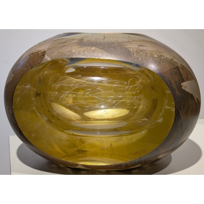 Vase "Poissons" signé Hiroshi YAMANO 99
