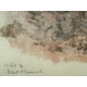 Gravure "Sangliers", signée Robert HAINARD
