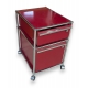 Caisson USM rouge à tiroirs