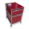 Caisson USM rouge à tiroirs