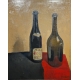 Tableau "Bouteilles" signé MAFLI 79