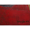 Tableau \"Bouteilles\" signé MAFLI 79