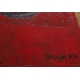 Tableau "Bouteilles" signé MAFLI 79