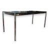 Table USM plateau bois noir