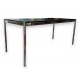 Table USM plateau bois noir
