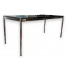 Table USM plateau bois noir