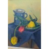 Tableau \"Nature morte\" signé C. JACQUET