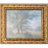 Pastel painting ‘Bord du Lac’, signed ‘A D’