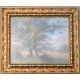 Pastel "Bord du Lac" signé A D