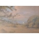 Pastel "Bord du Lac" signé A D