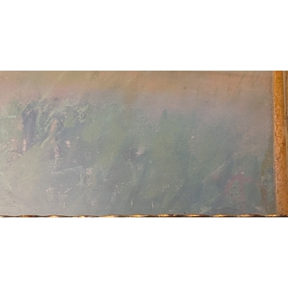 Pastel painting ‘Bord du Lac’, signed ‘A D’