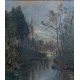 Tableau "Vallée du Rhone" attribué à CASTAN