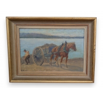 Tableau "La Rade" signé ZUBRITZKY