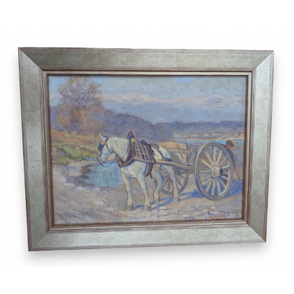 Tableau \"Carrière\" signé ZUBRITZKY L
