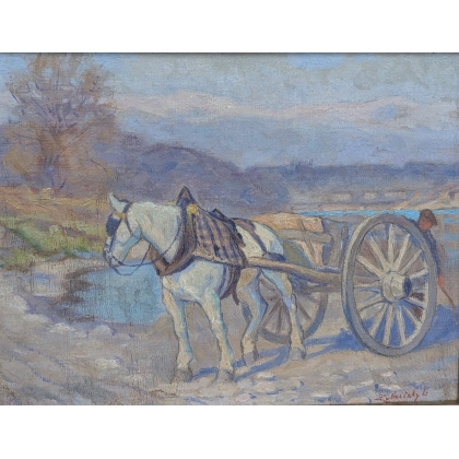 Tableau \"Carrière\" signé ZUBRITZKY L