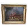 Tableau \"Camp au repos\" signé A. GANDON