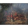 Tableau \"Camp au repos\" signé A. GANDON