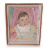 Tableau \"Bébé\" signé Maurice MATHEY 1928