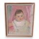 Tableau "Bébé" signé Maurice MATHEY 1928
