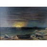 Tableau \"Bord de mer\" signé R. KILCHENMANN