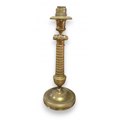 Electrified Empire-style candle holder at Moinat SA – Antiques and home décor