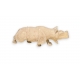 Rhinoceros miniature en ivoire
