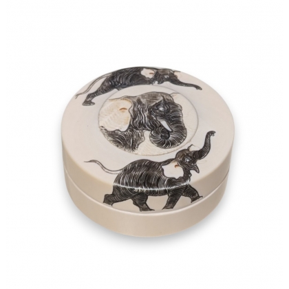 Boite Elephants en ivoire
