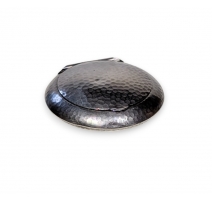 Boite à pillules en argent 800 martelé