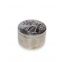 Boite à pillules Dattes en argent 800