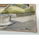 Aquarelle "Fontaine de la Fidélité" signée