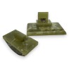 Art Deco desk set in green onyx