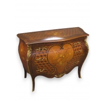 Commode style Louis XV en bois de rose