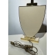 Lampe en laiton laqué blanc