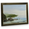 Tableau "Bord de mer" signé SANSOM
