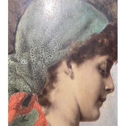 Photographie réhaussée à l'huile
