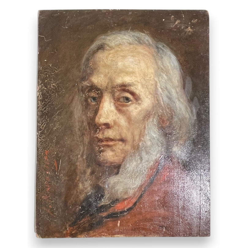 Tableau "Autoportrait" signé F. RAVAISSON