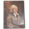 Tableau \"Portrait d\'une femme\" signé