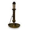 Electroplated brass bowl-shaped candle holder