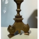 Cierge en laiton montée en lampe