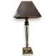 Lampe en cristal et laiton
