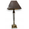 Lampe en cristal et laiton