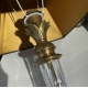 Lampe en cristal et laiton