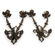 Paire d'appliques style Renaissance en bronze