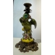 Bougeoir perroquet vert