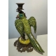 Bougeoir perroquet vert