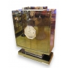 Meuble-bar en miroir vieilli ambre