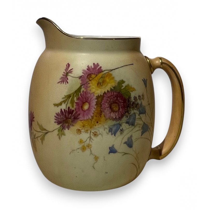 Pichet Fleurs en porcelaine Royal Worcester
