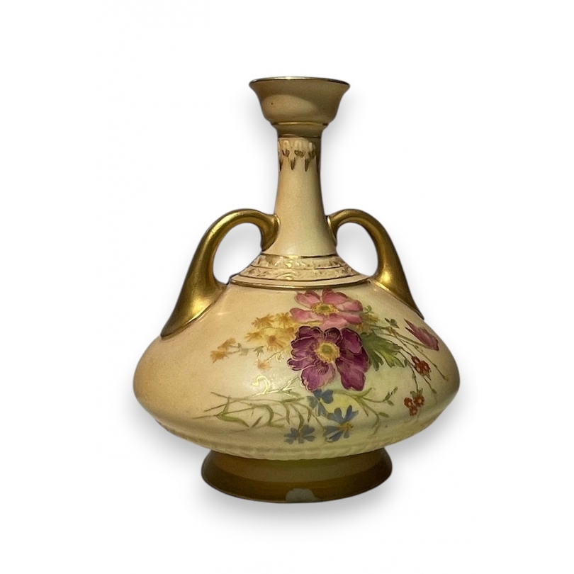 Royal Worcester porcelain flower vase