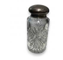 Flacon en cristal, bouchon argent 800